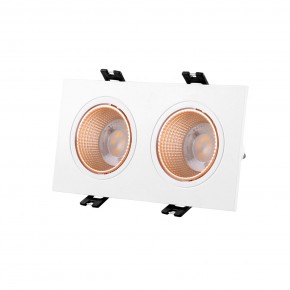 DK3072-WBR Встраиваемый светильник, IP 20, 10 Вт, GU5.3, LED, белый/бронзовый, пластик в Александровском - alexsandrovskoe.mebel24.online | фото 1