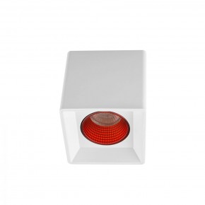 DK3080-WH+RD Светильник накладной IP 20, 10 Вт, GU5.3, LED, белый/красный, пластик в Александровском - alexsandrovskoe.mebel24.online | фото 1