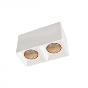 DK3085-WH+BR Светильник накладной IP 20, 10 Вт, GU5.3, LED, белый/бронзовый, пластик в Александровском - alexsandrovskoe.mebel24.online | фото 1