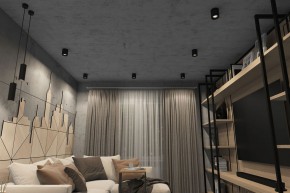 DK3090-BK+CH Светильник накладной IP 20, 10 Вт, GU5.3, LED, черный/хром, пластик в Александровском - alexsandrovskoe.mebel24.online | фото 2