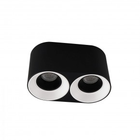 DK3096-BW+BK Светильник накладной IP 20, 10 Вт, GU5.3, LED, черно-белый/черный, пластик в Александровском - alexsandrovskoe.mebel24.online | фото