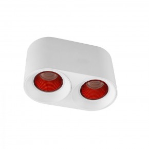 DK3096-WH+RD Светильник накладной IP 20, 10 Вт, GU5.3, LED, белый/красный, пластик в Александровском - alexsandrovskoe.mebel24.online | фото 1
