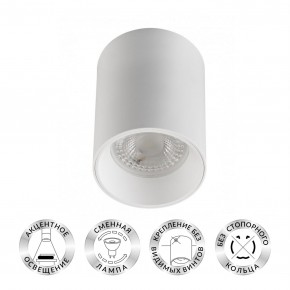 DK3110-WH Светильник накладной IP 20, 10 Вт, GU5.3, LED, белый, пластик в Александровском - alexsandrovskoe.mebel24.online | фото 1