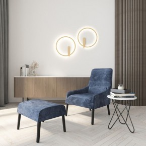 DK5035-SG Бра ROUND со светодиодом, IP20, 24W, 3000/4000/6500K, матовое золото, алюминий в Александровском - alexsandrovskoe.mebel24.online | фото