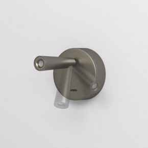 DK5072-DN Бра SHINE WALL со светодиодом, D104*H68, IP20, 3000К, 3W, RA?90, темный никель, алюминий в Александровском - alexsandrovskoe.mebel24.online | фото 3
