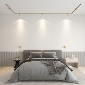 DK5072-SB Бра SHINE WALL со светодиодом, D104*H68, IP20, 3000К, 3W, RA?90, сатинированная латунь, алюминий в Александровском - alexsandrovskoe.mebel24.online | фото 4