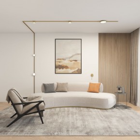 DK5072-SB Бра SHINE WALL со светодиодом, D104*H68, IP20, 3000К, 3W, RA?90, сатинированная латунь, алюминий в Александровском - alexsandrovskoe.mebel24.online | фото 5