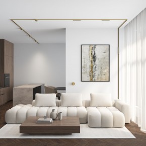 DK5072-SB Бра SHINE WALL со светодиодом, D104*H68, IP20, 3000К, 3W, RA?90, сатинированная латунь, алюминий в Александровском - alexsandrovskoe.mebel24.online | фото 6