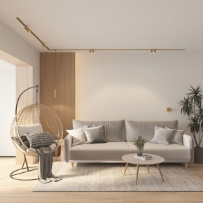 DK5072-SB Бра SHINE WALL со светодиодом, D104*H68, IP20, 3000К, 3W, RA?90, сатинированная латунь, алюминий в Александровском - alexsandrovskoe.mebel24.online | фото 8