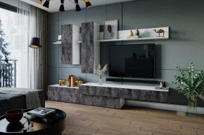 ФРИДА Гостиная (Белый/Обсидиан) в Александровском - alexsandrovskoe.mebel24.online | фото