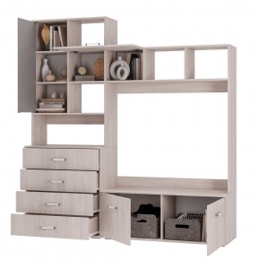 Гостиная Белла (модульная) ясень белый в Александровском - alexsandrovskoe.mebel24.online | фото 3