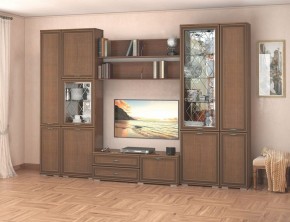 Гостиная-горка Ливорно орех в Александровском - alexsandrovskoe.mebel24.online | фото 4