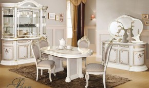 Гостиная Роза (комплект 6) беж в Александровском - alexsandrovskoe.mebel24.online | фото 1