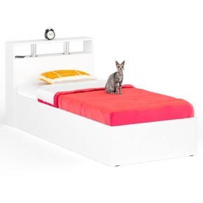 Камелия Кровать 0900, цвет белый, ШхГхВ 93,5х217х78,2 см., сп.м. 900х2000 мм., без матраса, основание есть в Александровском - alexsandrovskoe.mebel24.online | фото 1