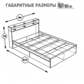 Камелия Кровать 0900, цвет белый, ШхГхВ 93,5х217х78,2 см., сп.м. 900х2000 мм., без матраса, основание есть в Александровском - alexsandrovskoe.mebel24.online | фото 5