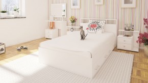Камелия Кровать с ящиками 1200, цвет белый, ШхГхВ 123,5х217х78,2 см., сп.м. 1200х2000 мм., без матраса, основание есть в Александровском - alexsandrovskoe.mebel24.online | фото 6