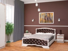 КАРИНА-10 Кровать из массива 1400 в Александровском - alexsandrovskoe.mebel24.online | фото 1