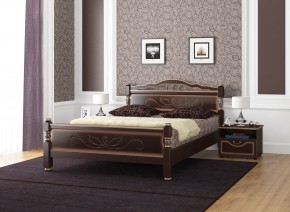 КАРИНА-5 Кровать из массива 1600 в Александровском - alexsandrovskoe.mebel24.online | фото 1