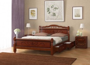 КАРИНА-5 Кровать из массива 900 с 2-мя ящиками в Александровском - alexsandrovskoe.mebel24.online | фото 3