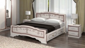 КАРИНА-6 Кровать из массива 1200 с 2-мя ящиками в Александровском - alexsandrovskoe.mebel24.online | фото 5