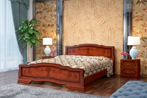 КАРИНА-6 Кровать из массива 1800 (Орех) в Александровском - alexsandrovskoe.mebel24.online | фото