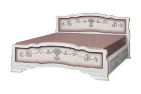 КАРИНА-6 Кровать из массива 900 с 2-мя ящиками в Александровском - alexsandrovskoe.mebel24.online | фото 3