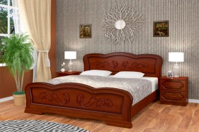 КАРИНА-8 Кровать из массива (Орех) в Александровском - alexsandrovskoe.mebel24.online | фото