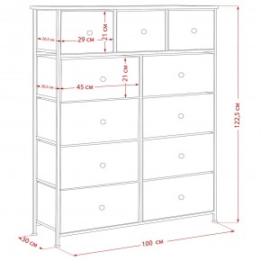 Комод Leset Линкс 11 ящиков (МДФ) в Александровском - alexsandrovskoe.mebel24.online | фото 12
