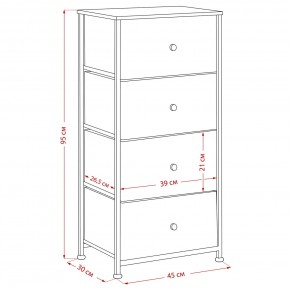 Комод Leset Линкс 4 ящика (МДФ) в Александровском - alexsandrovskoe.mebel24.online | фото 12