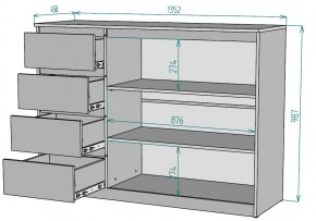 Комод Мальта K116 в Александровском - alexsandrovskoe.mebel24.online | фото 2