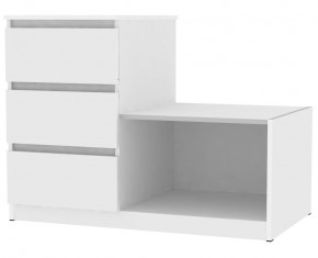Комод Мальта K206 (Белый) в Александровском - alexsandrovskoe.mebel24.online | фото