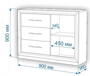 Комод Нобиле Км-120/38 ФГ в Александровском - alexsandrovskoe.mebel24.online | фото 2