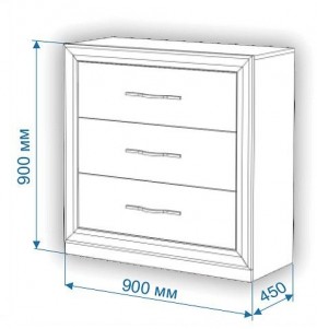 Комод Нобиле Км-90/45 в Александровском - alexsandrovskoe.mebel24.online | фото 2