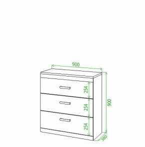 Комод Tiovo Км90 в Александровском - alexsandrovskoe.mebel24.online | фото 2