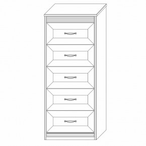 Комод высокий Неаполь в Александровском - alexsandrovskoe.mebel24.online | фото 4