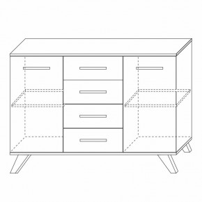 Комодино Вега Скандинавия в Александровском - alexsandrovskoe.mebel24.online | фото 5