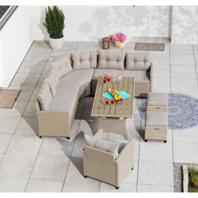 Комплект плетеной мебели AFM-373B Beige в Александровском - alexsandrovskoe.mebel24.online | фото 2