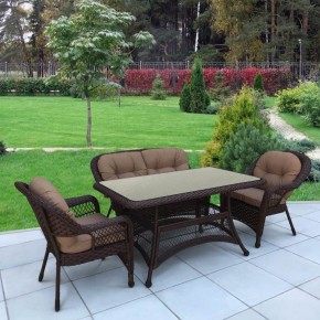 Комплект плетеной мебели T130/LV-520BB-Brown_Beige в Александровском - alexsandrovskoe.mebel24.online | фото 2