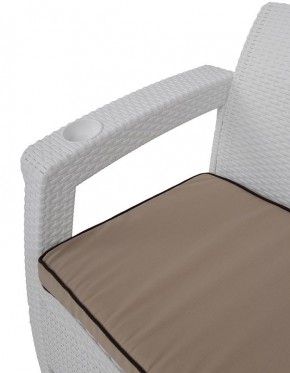 Комплект уличной мебели Yalta Premium Terrace Set (Ялта) белый (+подушки под спину) в Александровском - alexsandrovskoe.mebel24.online | фото 5