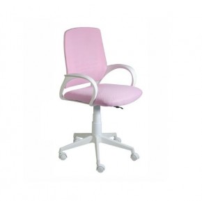 Кресло Ирис White сетка/ткань розовая в Александровском - alexsandrovskoe.mebel24.online | фото