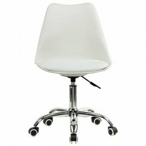 Кресло стул BRABIX "Eames MG-310 CH", хром, пластик белый, экокожа белая, 532923 в Александровском - alexsandrovskoe.mebel24.online | фото 1