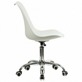 Кресло стул BRABIX "Eames MG-310 CH", хром, пластик белый, экокожа белая, 532923 в Александровском - alexsandrovskoe.mebel24.online | фото 3