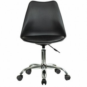 Кресло стул BRABIX "Eames MG-310 CH", хром, пластик черный, экокожа черная, 532925 в Александровском - alexsandrovskoe.mebel24.online | фото 1