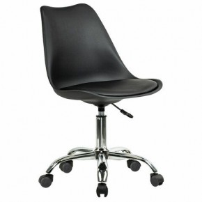 Кресло стул BRABIX "Eames MG-310 CH", хром, пластик черный, экокожа черная, 532925 в Александровском - alexsandrovskoe.mebel24.online | фото 2