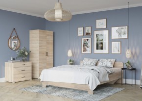 Кровать 1,6 VICTOR + основание (Сонома) в Александровском - alexsandrovskoe.mebel24.online | фото 4