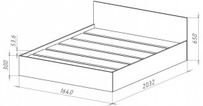 НИЦЦА-14 Кровать 1600 с настилом ЛДСП (НЦ.14) в Александровском - alexsandrovskoe.mebel24.online | фото 3