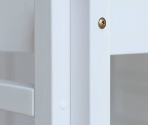 Кровать-домик двухъярусная 80*160 Белый в Александровском - alexsandrovskoe.mebel24.online | фото 3