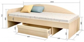 Кровать Изгиб в Александровском - alexsandrovskoe.mebel24.online | фото 2