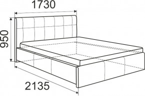 Кровать Лаура с латами Nice White 1600x2000 в Александровском - alexsandrovskoe.mebel24.online | фото 3