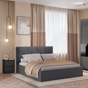 Кровать Линда КР-16 (Графит) 1600 в Александровском - alexsandrovskoe.mebel24.online | фото 2